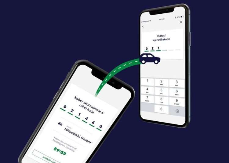 Motorstyrelsens app gør det let at skifte ejer på køretøjer. (Foto: Motorstyrelsen / PR)
